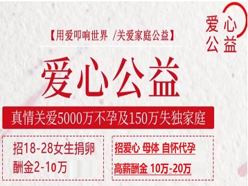 汪清捐卵助孕生子 爱心志愿者招募